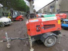 VT1 TOWED LIGHTING TOWER, YEAR 2009 PN:6201FC SN:900531 WHEN TESTED WAS SEEN TO RUN AND MAKE