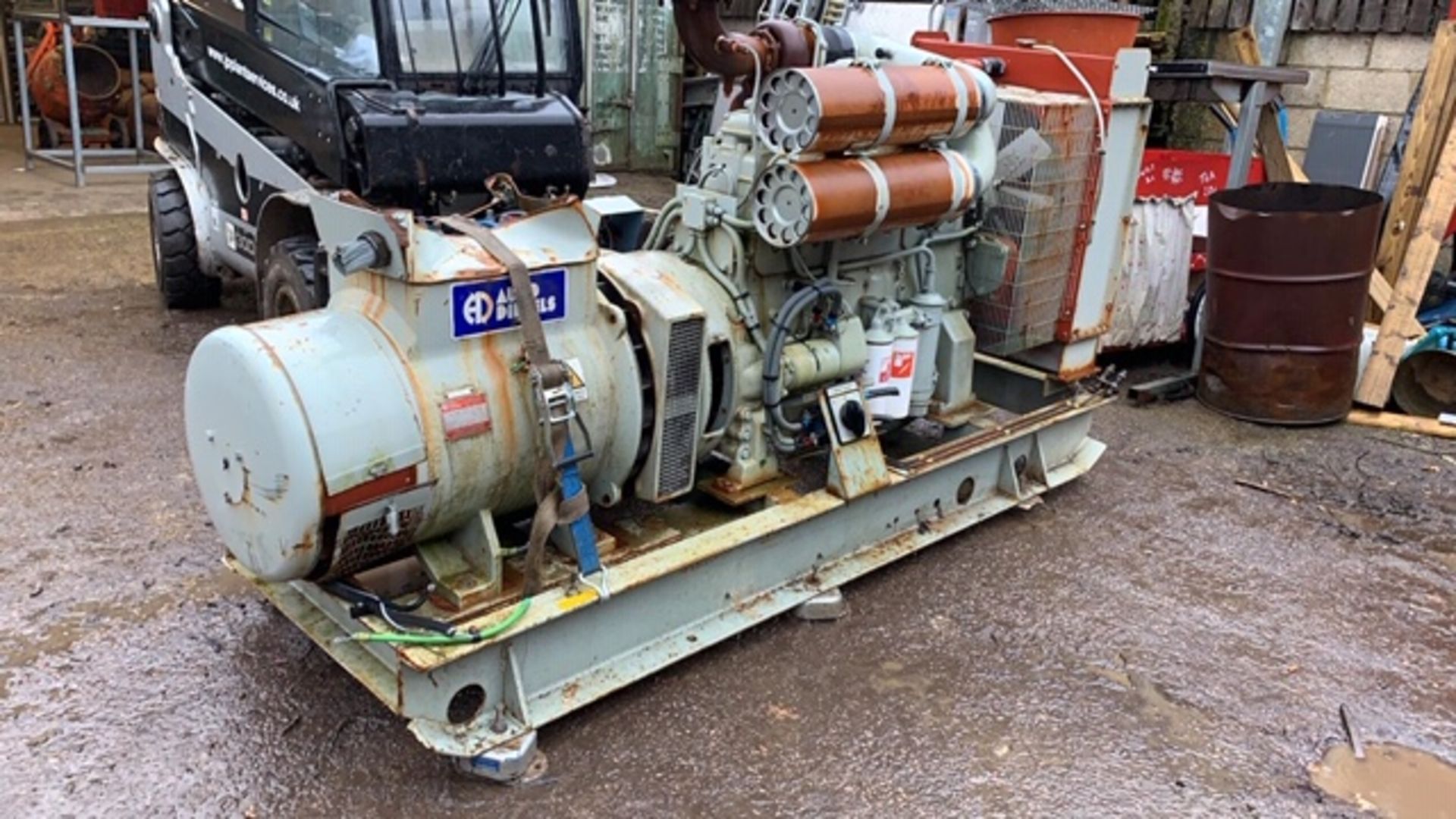 VOLVO ENGINED AUTO DIESELS 200KVA GENERATOR SET. EX AIRPORT STANDBY USE. REMOVED IN RUNNING