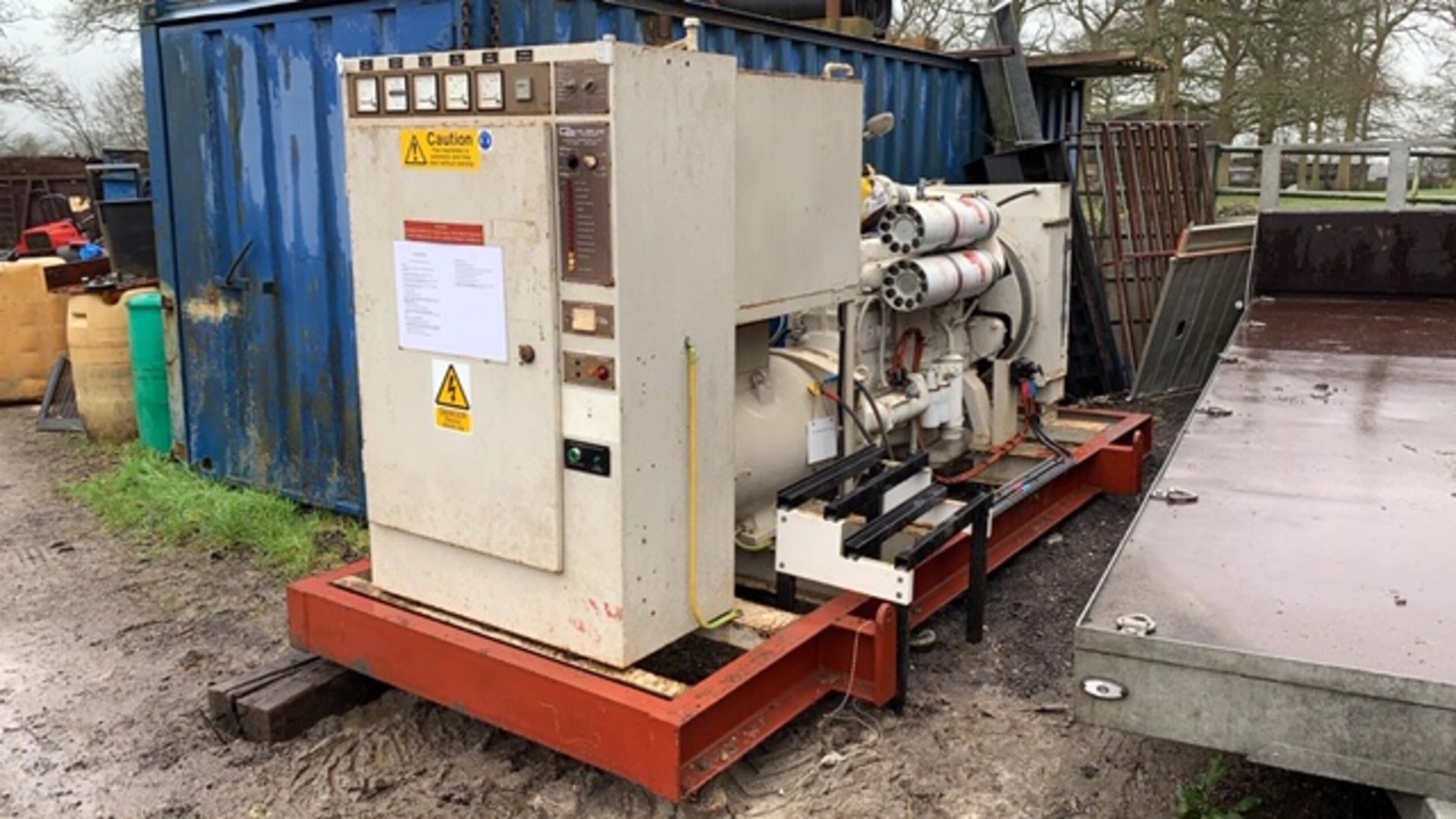 PUMA 200KVA VOLVO TURBO ENGINED DIESEL GENERATOR, PREVIOUS AIRPORT STANDBY UNIT, SHOWING 478REC HRS.