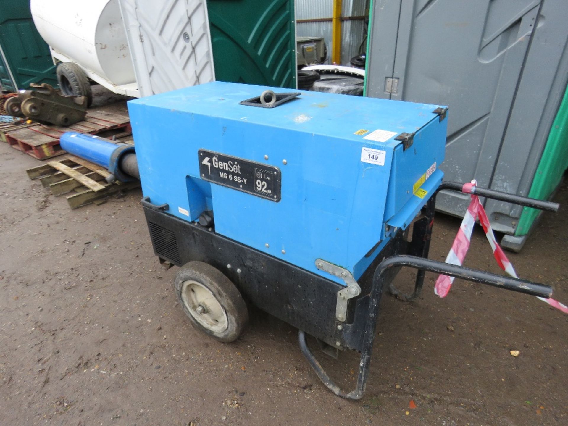 Genset MG6 barrow generator WHEN TESTED WAS SEEN TO RUN AND MAKE POWER