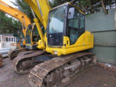 Komatsu PC160LC-7 tracked excavator year 2005, 1no bucket, 13,697 rec hrs, SN: KMTPC047K55K40591