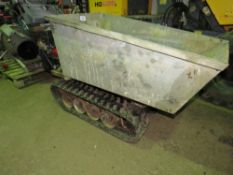 PETROL ENGINED TRACKED POWER BARROW, RECENT TRACK REPLACEMENT WHEN TESTED WAS SEEN TO DRIVE, STEER