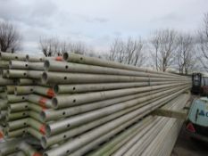 20 X LAYHER ALUMINIUM SCAFFOLD BEAMS, LATTICE TYPE, 8METRE LENGTH X 450MM APPROX.