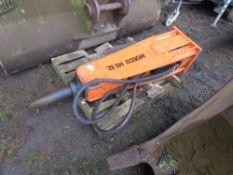 Hydraulic breaker for 13tonne excavator, no headstock