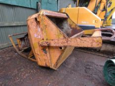 Large funnel crane skip. Large funnel crane skip