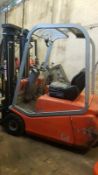 CESAB BLITZ 315 3 WHEEL BATTERY FORKLIFT TRUCK, YEAR 2008, 1.5TONNE RATED 4 METRE 3 STAGE MAST,