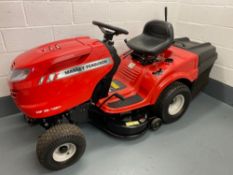 MASSEY FERGUSON 36-13RT RIDE ON MOWER WITH DETACHABLE COLLECTOR. LITTLE SIGN OF USEAGE LOT LOCATION: