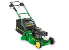JOHN DEERE R54RKB 21" ROLLER MOWER, UNUSED, ALLOY DECK, WITH COLLECTOR BAG LOT LOCATION: