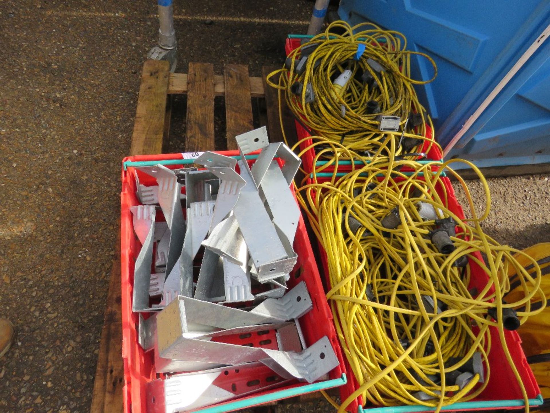 2no. Boxes of cables plus box of joist hangers - Image 2 of 2