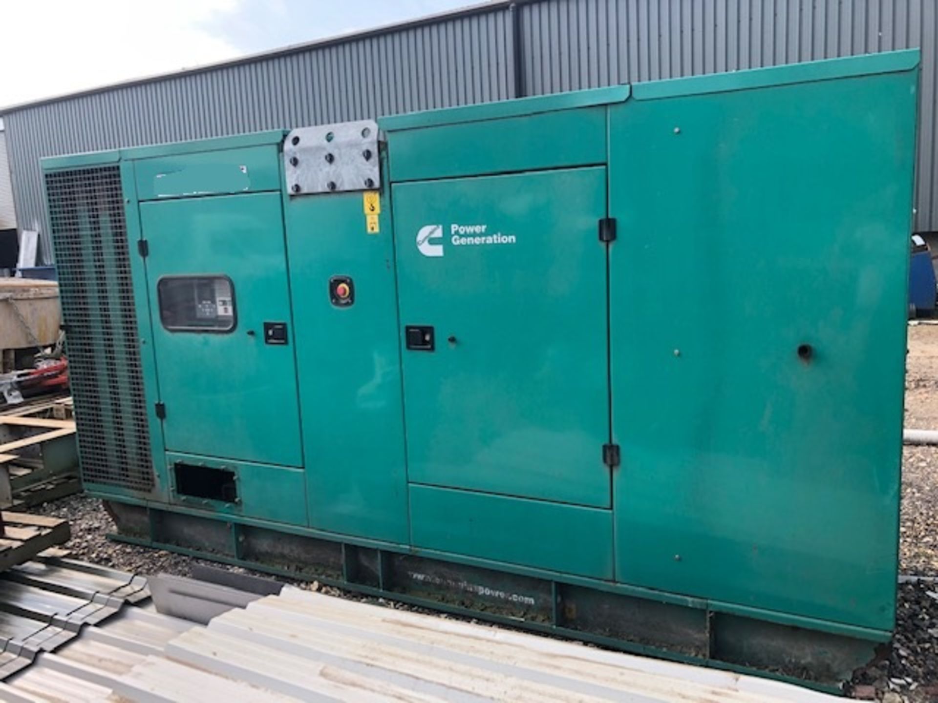 CUMMINS ENGINED 300KVA GENERATOR YEAR 2012 8367 REC HRS. DIRECT FROM LOCAL COMPANY AFTER UPGRADING