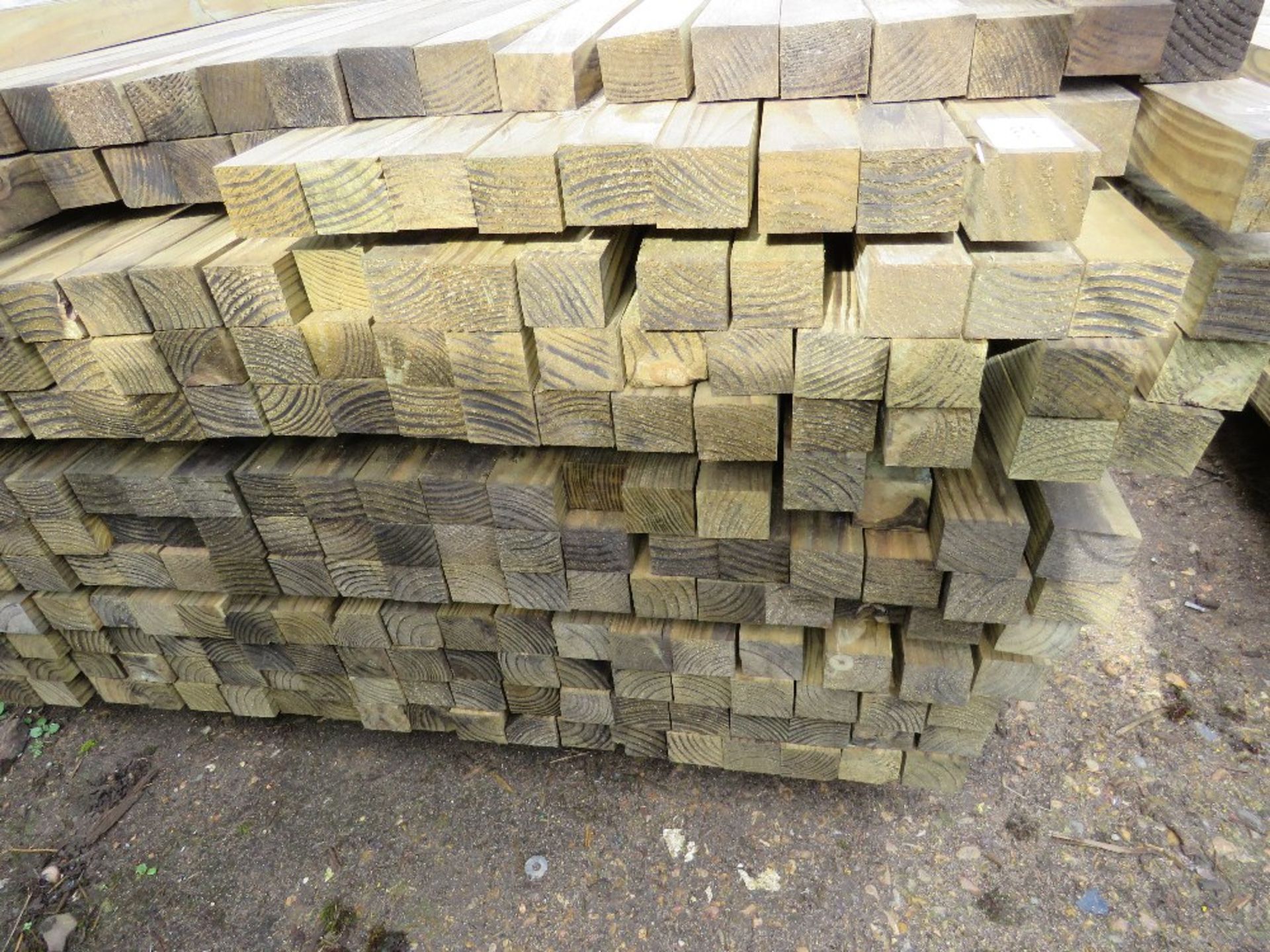 Large pack of timber posts, approx. 250no. in total, 50mmx 55mm - Image 2 of 3