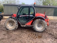 MANITOU MLT627 TURBO TELEHANDLER. SUPPLIED WITH FORKS AND BUCKET SN: 595451 YR2011 BUILD REG: PO11