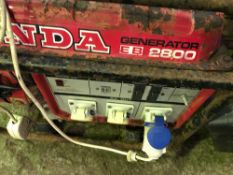 Honda EB2800 petrol generator plus work light