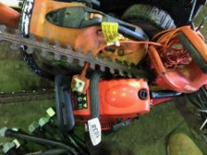 Chainsaw, hedge cutter and Stihl petrol saw