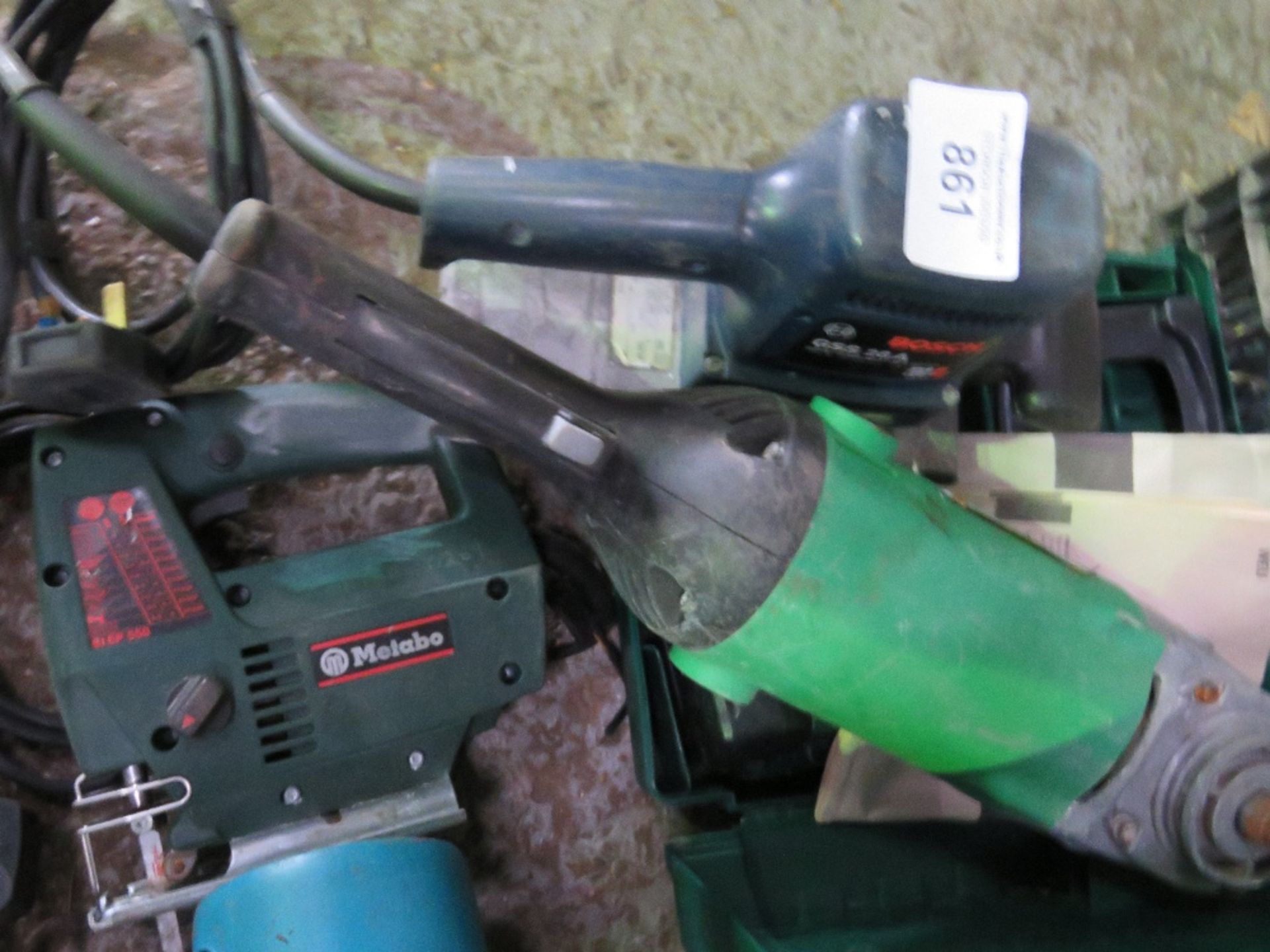 Jigsaw, sander, grinder and battery drill