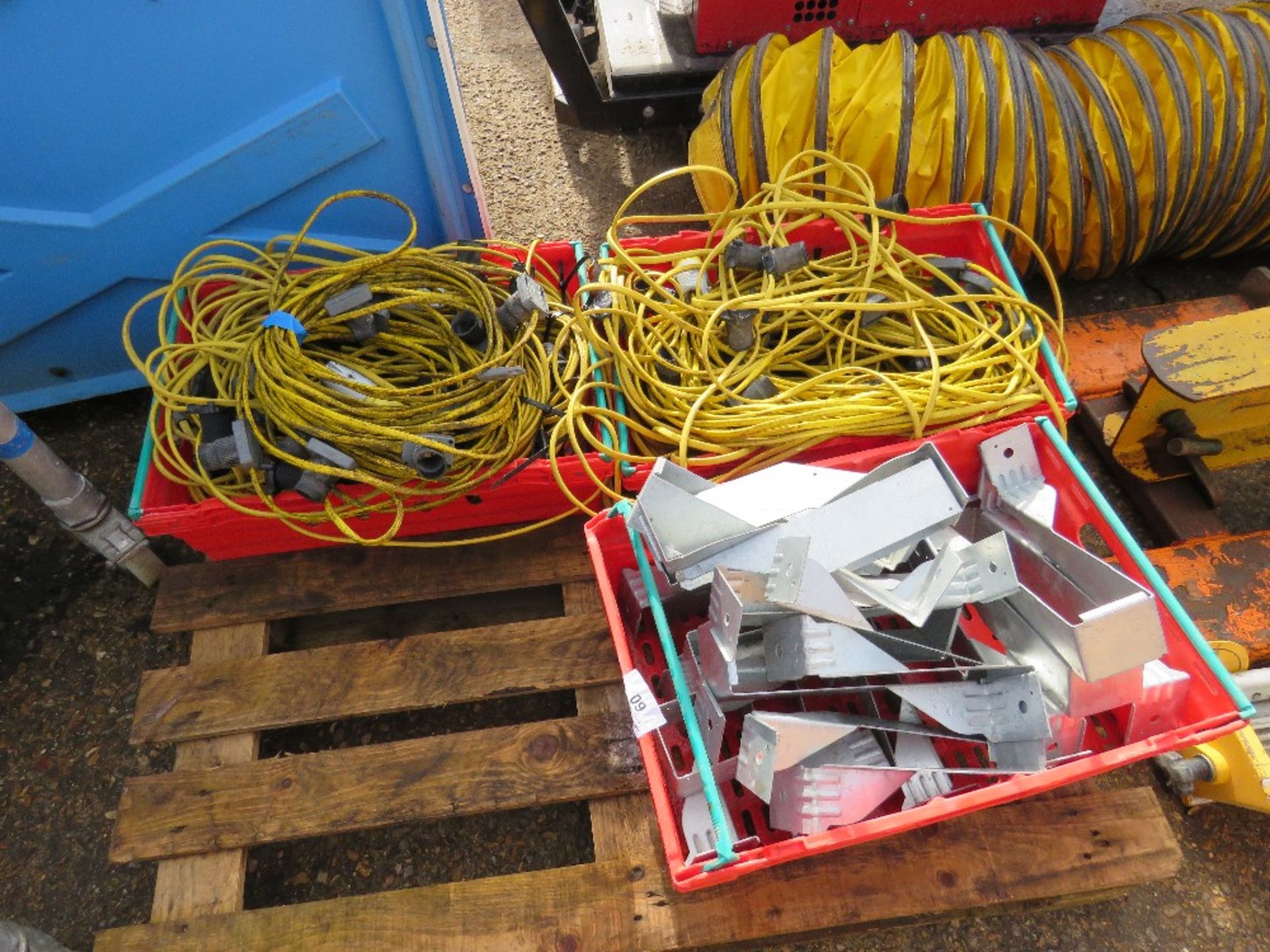 2no. Boxes of cables plus box of joist hangers
