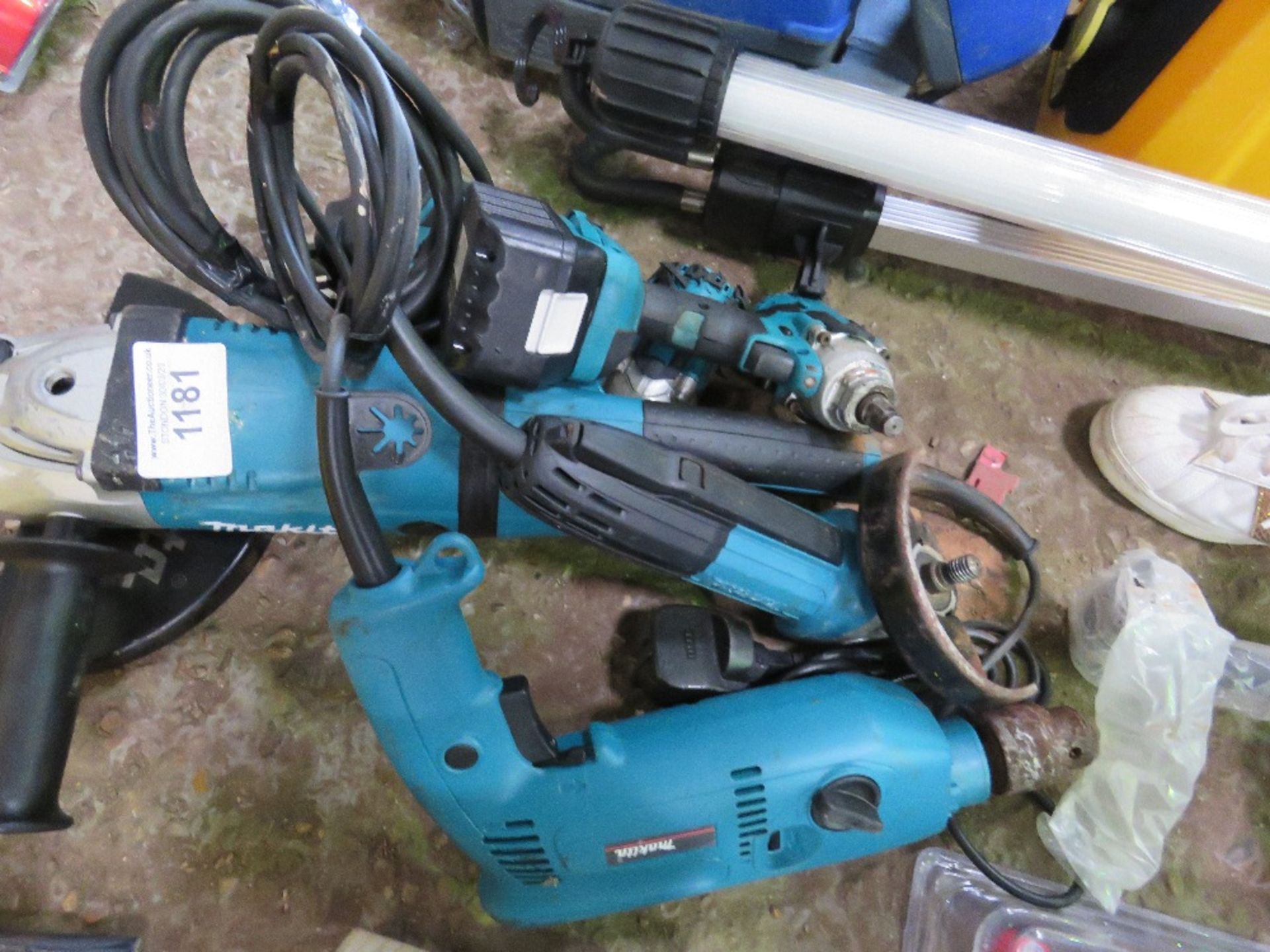 MAKITA DRILL, 2 X GRINDERS PLUS 2 X BATTERY WRENCHES