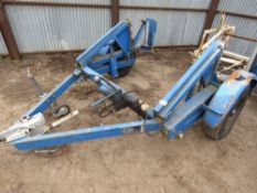 SEB BLUE MEDIUM SIZED CABLE DRUM TRAILER