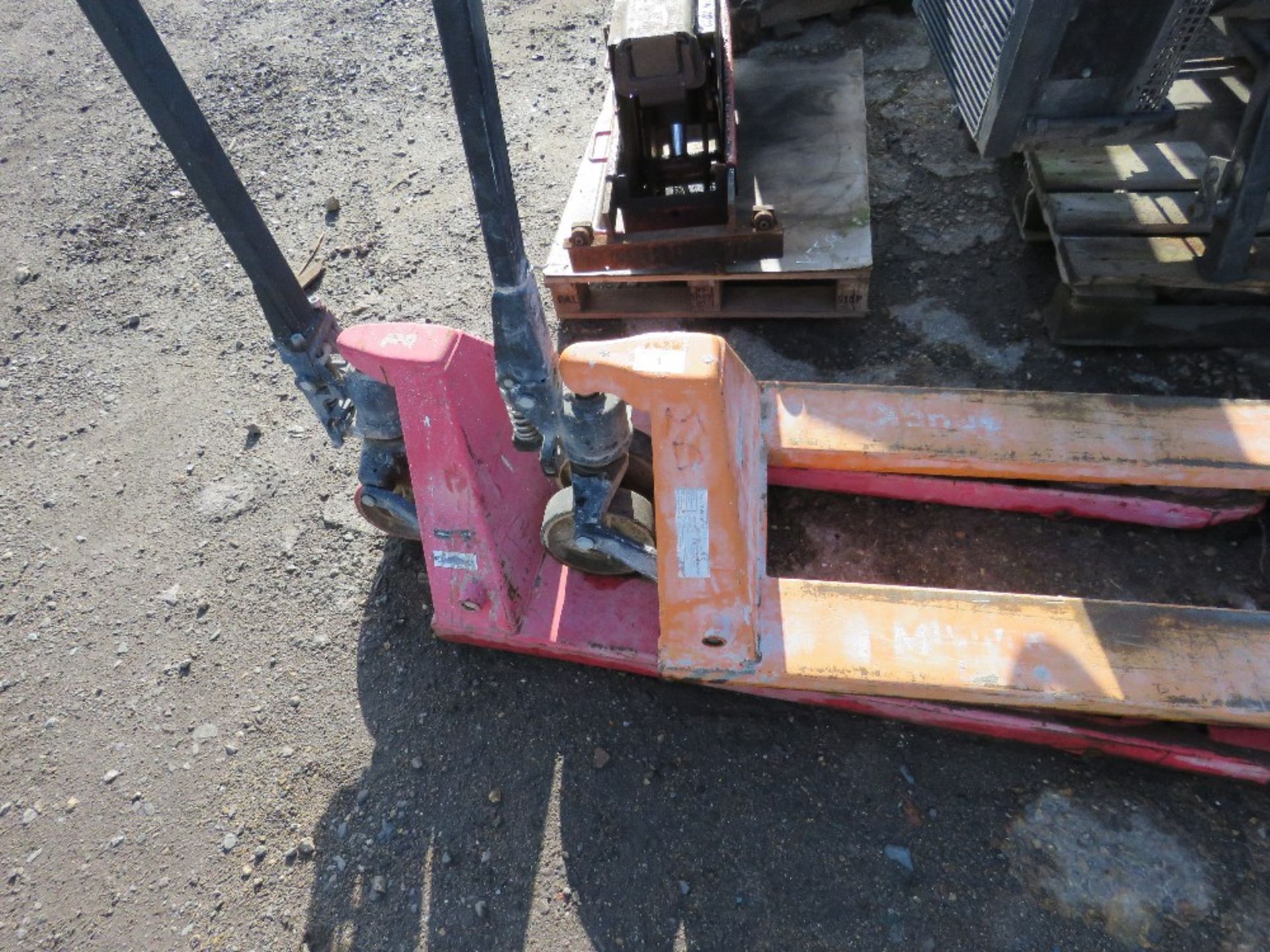 2no. Pallet trucks, ex company liquidation