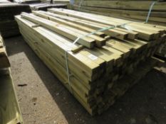 Pack of 2.7m length timber posts, 55mm x 45mm approx. 220no. approx in total