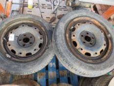 5no. 165/R70 14 wheels and tyres