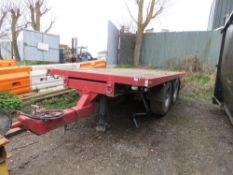 Truckmate lorry drawbar trailer, 17ft bed approx., long test, yr1999