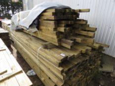 2no. Large packs of timber posts