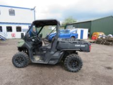 CANAM TRAXTER HD8 UTILITY VEHICLE 800CC PETROL ROTAX ENGINE 1070 REC HRS REG: GJ17 J2C WHEN TESTED