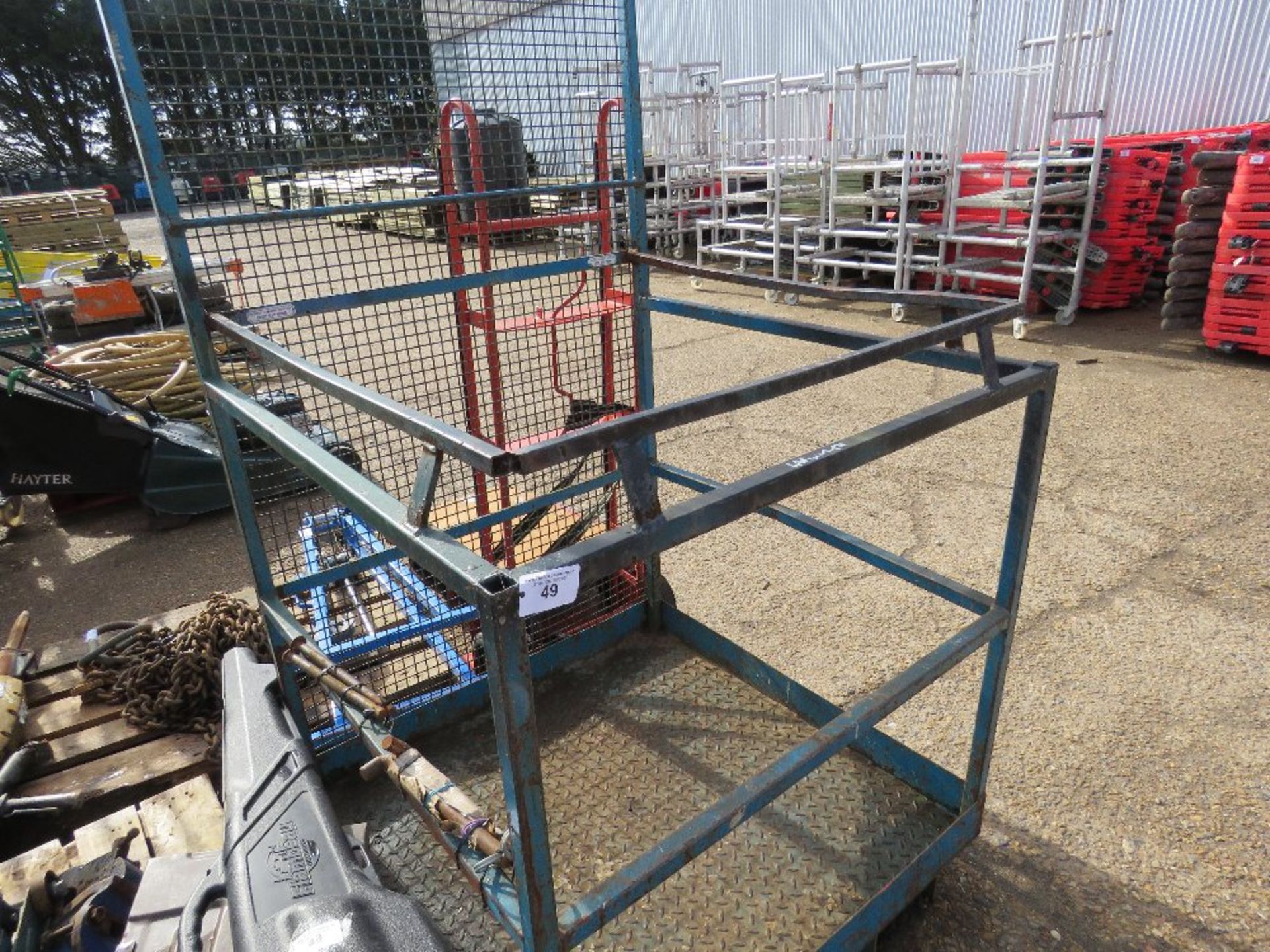 Forklift man cage