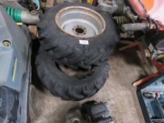 2 X SKIPLOADER TYRES PLUS A RIM All items "sold as seen" or "sold as is" with no warranty given or