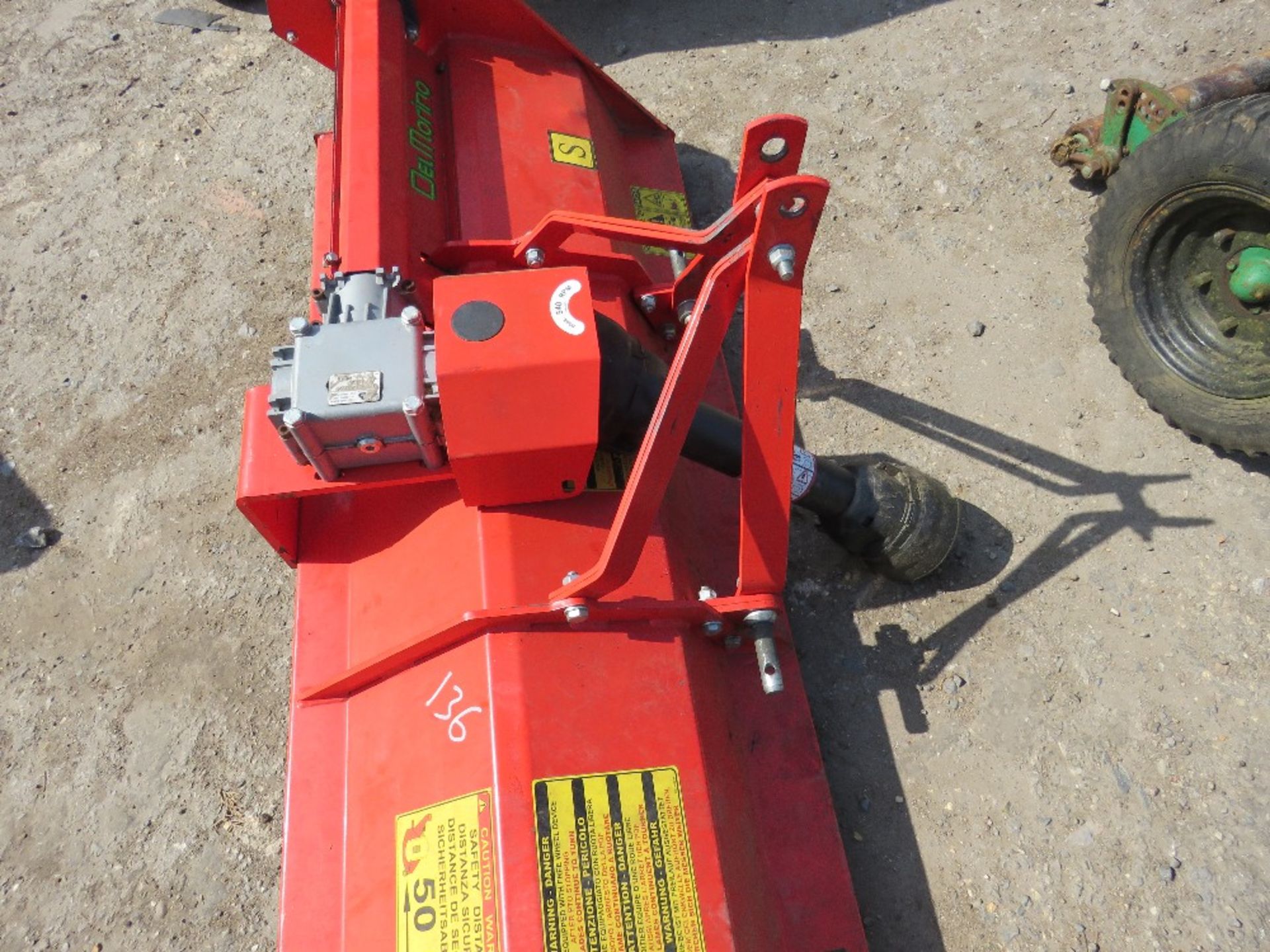 DELMORINO FUNNY 132S FLAIL MOWER FOR COMPACT TRACTOR YR 2015 1.3M WIDTH - Image 2 of 4