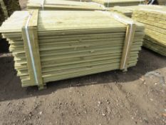 Pack of shiplap timber cladding, 1.73m length x 10cm wide approx.