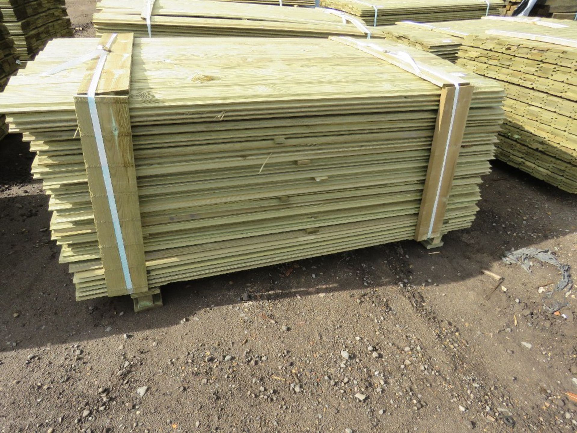 Pack of shiplap timber cladding, 1.73m length x 10cm wide approx.