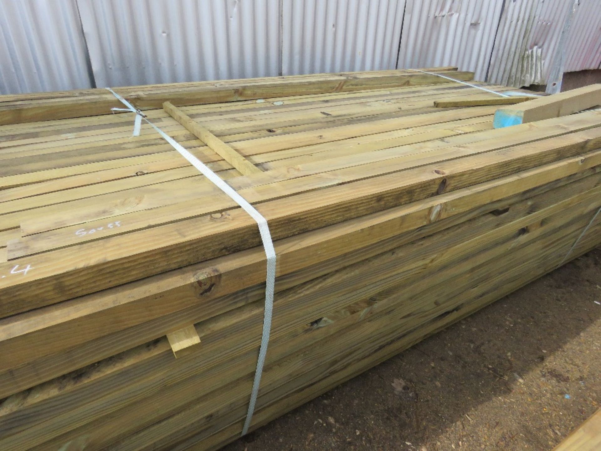 Large pack of timber posts, approx. 250no. in total, 50mmx 55mm - Image 3 of 3