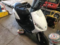 piaggio scooter for parts..incomplete...not registered..parts missing