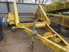 SEB YELLOW LARGE SIZED CABLE DRUM TRAILER