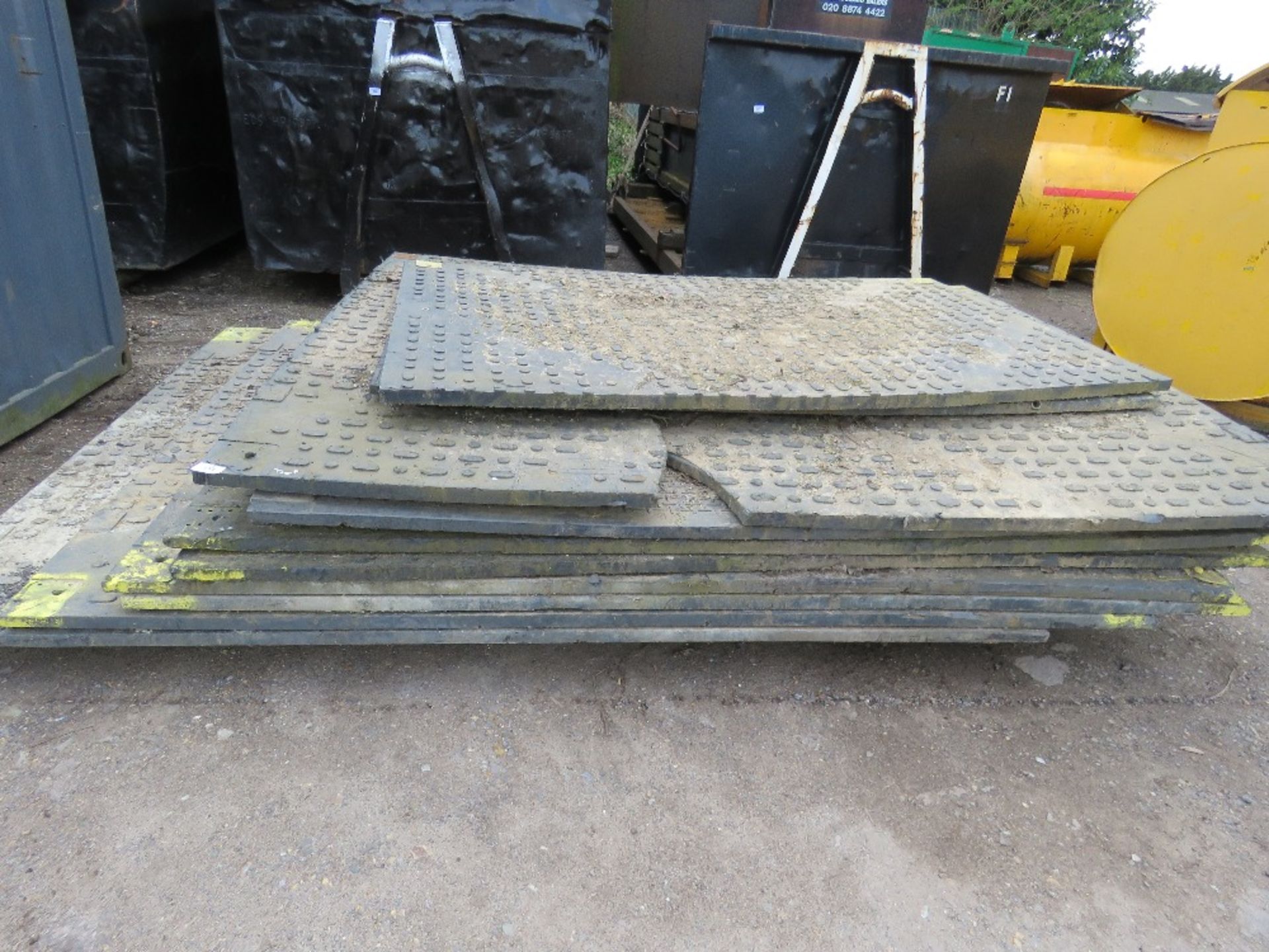 Qty of heavy duty plastic bog/track mats - Image 3 of 5