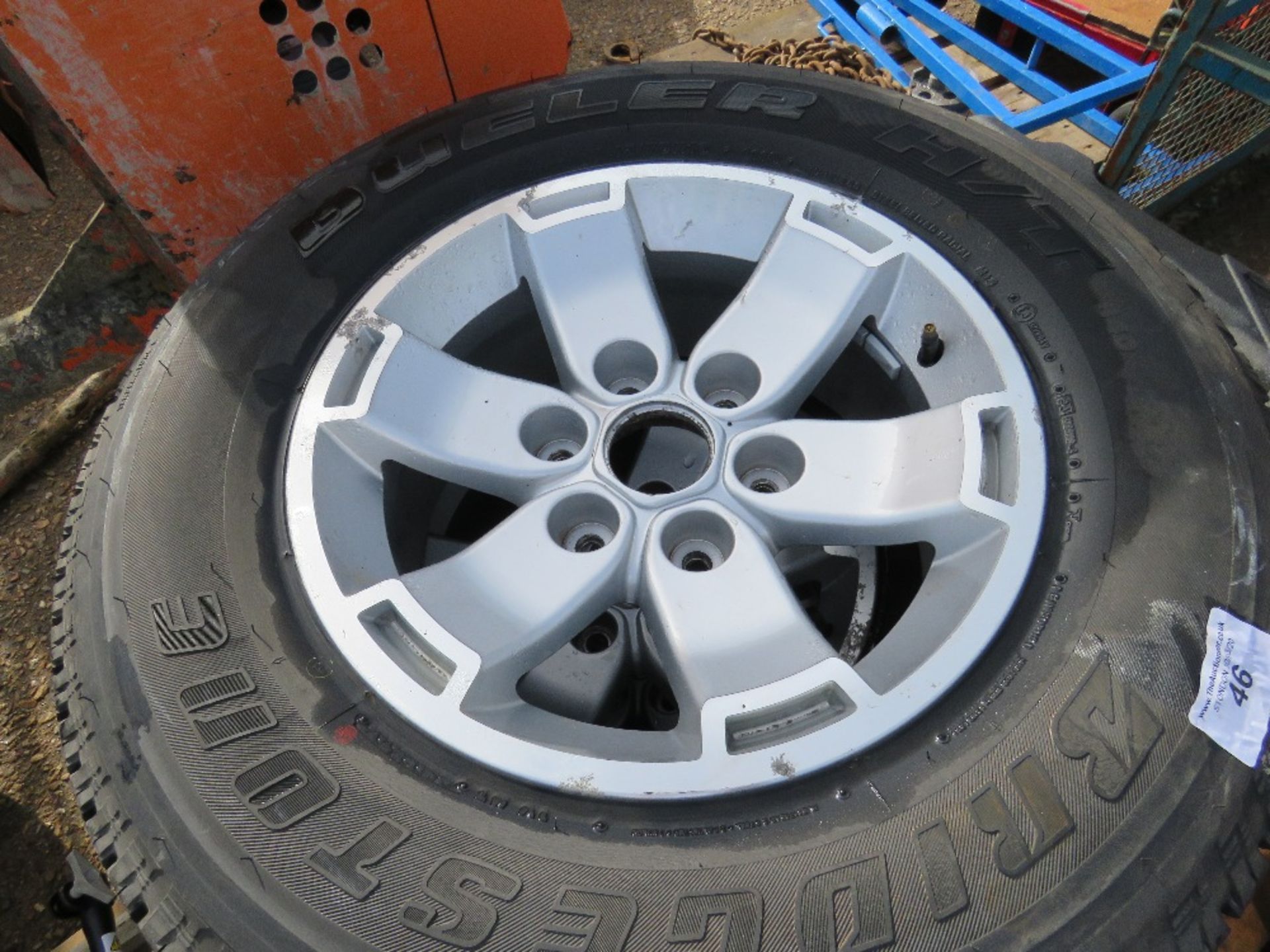 3no. 245/70 R16 wheels/tyres plus 2no. tyres. WHEELS BELIEVED TO BE FOR FORD RANGER - Image 2 of 4