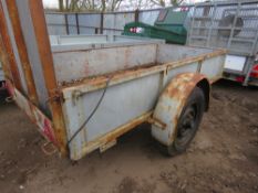 Single axled trailer, floor needs attention