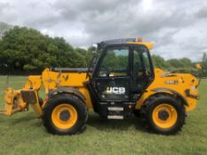 JCB 535-125 TELEHANDLER YEAR 2017 WITH V5 LOGBOOK 3295 REC HRS WHEN TESTED WAS SEEN TO DRIVE, STEER,