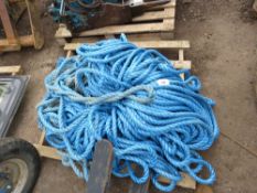 Pallet of heavy duty nylon rope