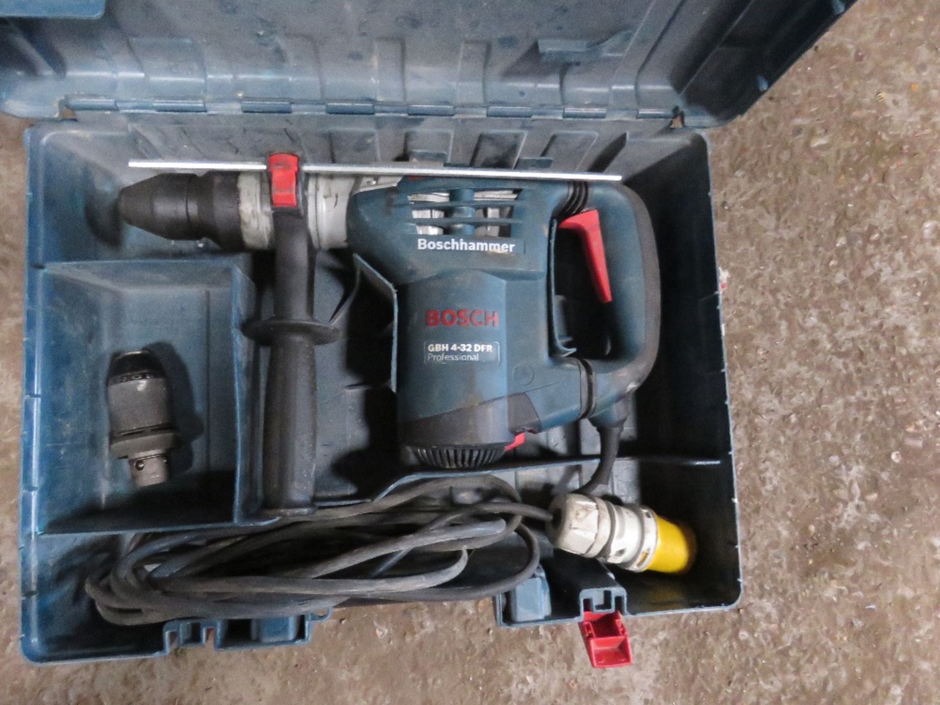 BOSCH HAMMER DRILL IN CASE. All items "sold as seen" or "sold as is" with no warranty given or