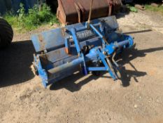 ISEKI SR1410PCD 5' TRACTOR ROTOVATOR. SEEN TO OPERATE FINE, RECENTLY USED IN SMALL PLOT WITH NO PROB