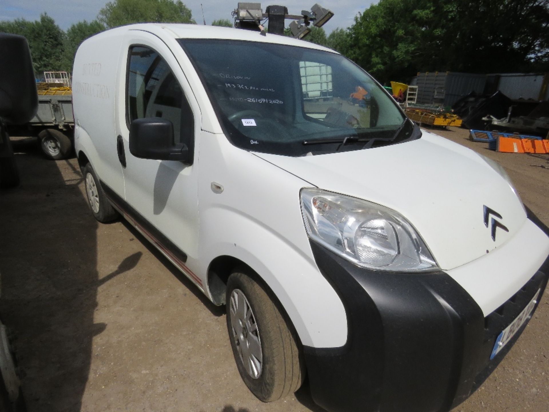 CITROEN NEMO PANEL VAN REG:LB08 XGO TESTED TILL 26/07/2020, 193,762 REC MILES. DIRECT EX LOCAL COM