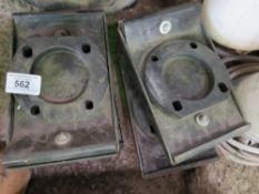 4no. Wacker rammer feet, unused