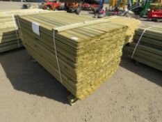 1 X PACK OF SHIPLAP CLADDING TIMBER @1.73M LENGTH X 9.5CM WIDTH APPROX X 1.5CM DEPTH