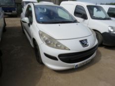 PEUGEOT 207 PANEL VAN REG: LS08 WXX TESTED TILL 05/04/21, 162,428 REC MILES. DIRECT EX LOCAL COMPAN