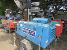 VT1 lighting tower, yr2007. Runs, makes power and lifts. PN: LT040