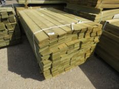 1 X PACK OF FEATHER EDGE TIMBER CLADDING @1.64METRE LENGTH X 10CM WIDE APPROX