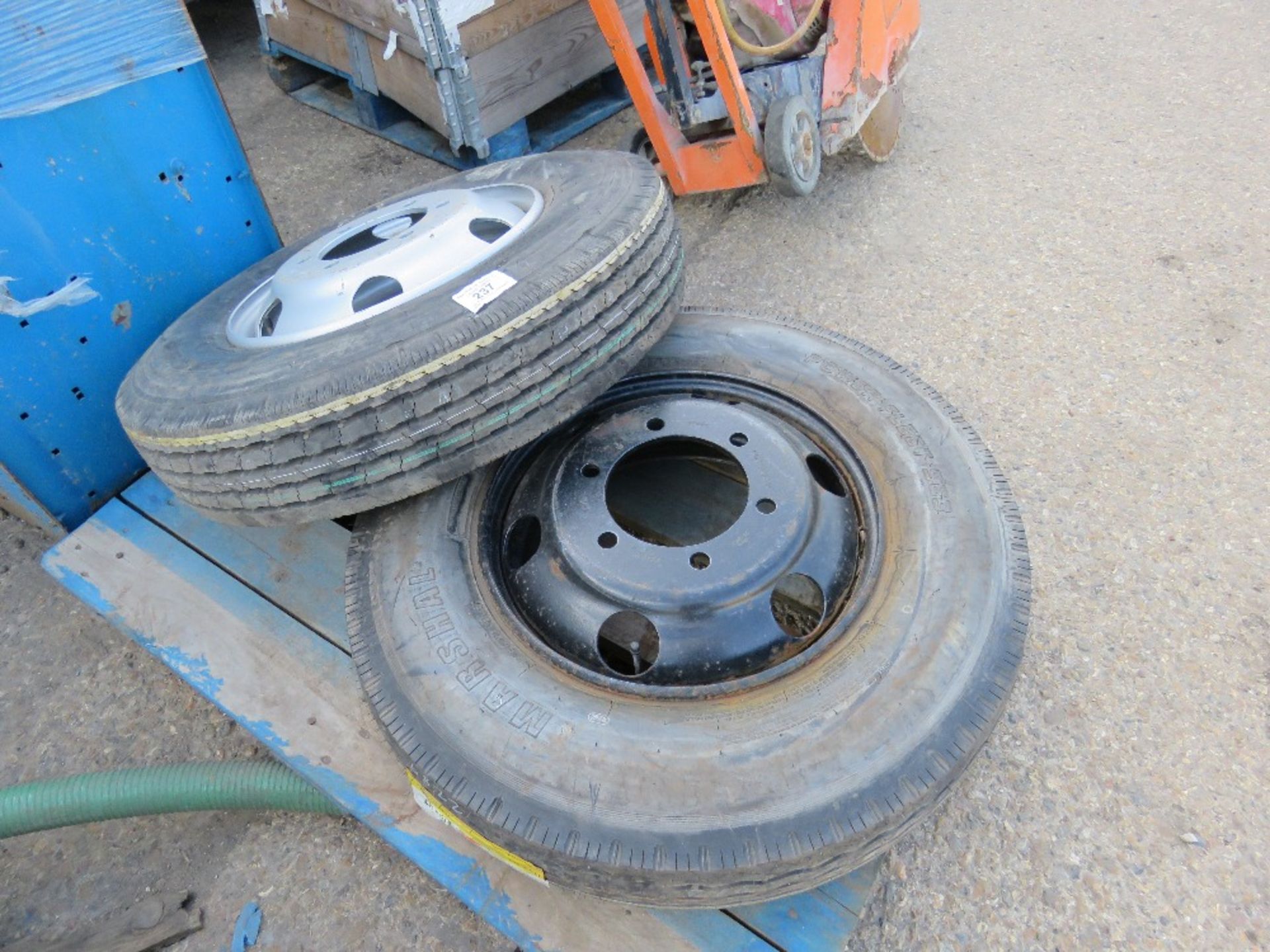 2no. 8.5/R17.5 lorry wheels and tyres - Image 2 of 2